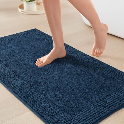 Madison Park Splendor Reversible 100% Cotton Bath Rug, 21 x 34, White