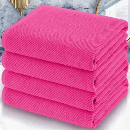 VOOVA & MOVAS 6PC Towel Set, 100% Cotton, Aqua Teal