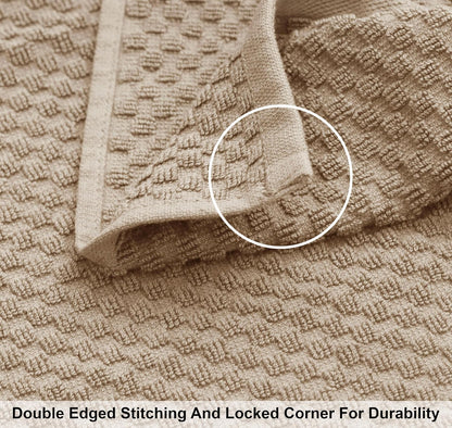 COTTON CRAFT Euro Spa Waffle Weave Bath Towels - Set of 4 Linen Towels