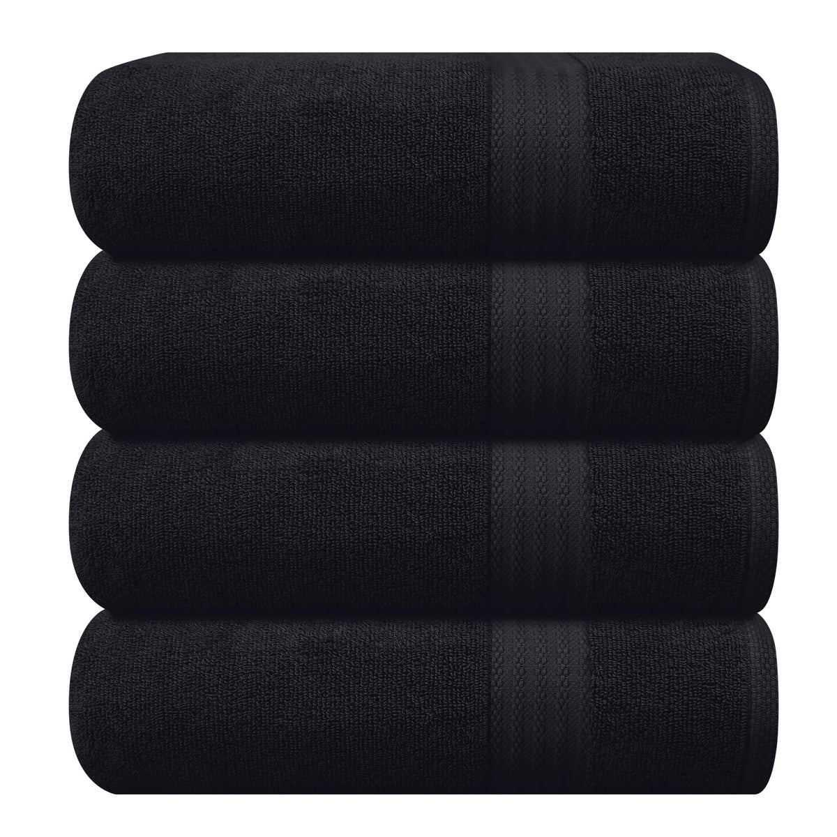 GLAMBURG Ultra Soft 8-Piece Towel Set - 100% Pure Ringspun Cotton, Contains 2 Oversized Bath Towels 27x54, 2 Hand Towels 16x28, 4 Wash Cloths 13x13 - Ideal for Everyday use, Hotel & Spa - Pink