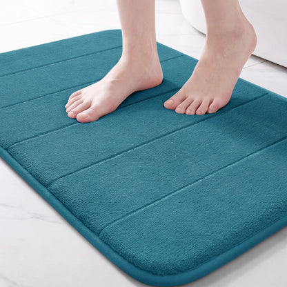 Yimobra Memory Foam Bath Mat, Super Soft & Absorbent Bathroom Rug, Grey