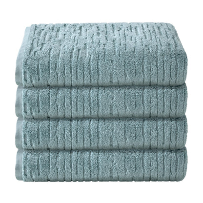 SKL Home CloudSoft Hand Towel Set, 2-Piece, 100% Cotton Luxury, Oatmeal