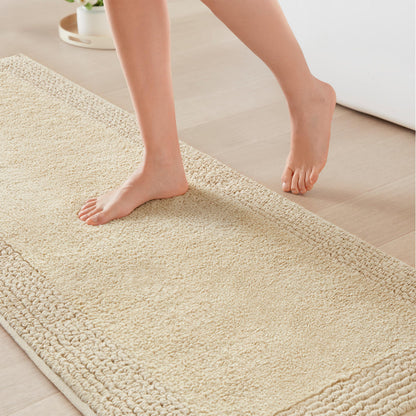 Madison Park Splendor Reversible 100% Cotton Bath Rug, 20 x 30, White