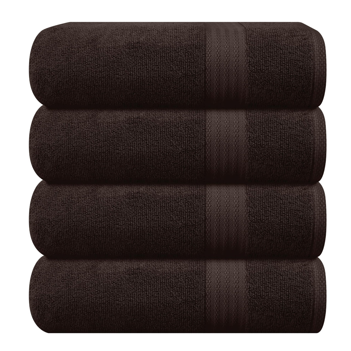 GLAMBURG Ultra Soft 8-Piece Towel Set - 100% Pure Ringspun Cotton, Contains 2 Oversized Bath Towels 27x54, 2 Hand Towels 16x28, 4 Wash Cloths 13x13 - Ideal for Everyday use, Hotel & Spa - Pink