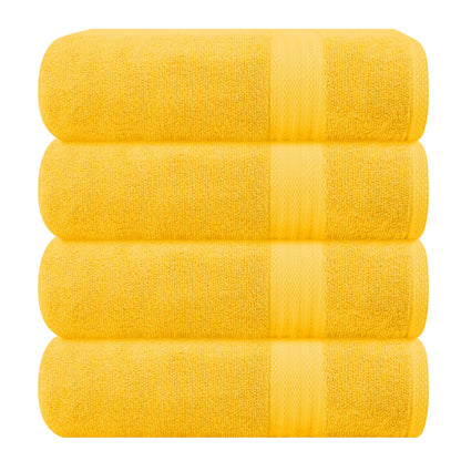 GLAMBURG Ultra Soft 8-Piece Towel Set - 100% Pure Ringspun Cotton, Contains 2 Oversized Bath Towels 27x54, 2 Hand Towels 16x28, 4 Wash Cloths 13x13 - Ideal for Everyday use, Hotel & Spa - Pink