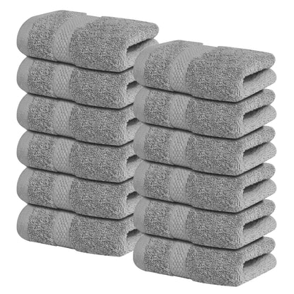 Infinitee Xclusives 100% Ring-Spun Cotton Bath Towels for Bathroom - Pack 4