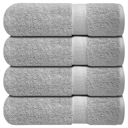 Infinitee Xclusives 100% Ring-Spun Cotton Bath Towels for Bathroom - Pack 4