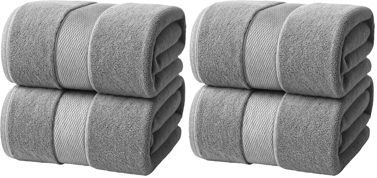 Infinitee Xclusives Bath Sheets Extra Large - 2 Pack - 600 GSM |35" x 70"|