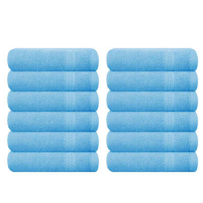 GLAMBURG Ultra Soft 8-Piece Towel Set - 100% Pure Ringspun Cotton, Contains 2 Oversized Bath Towels 27x54, 2 Hand Towels 16x28, 4 Wash Cloths 13x13 - Ideal for Everyday use, Hotel & Spa - Pink