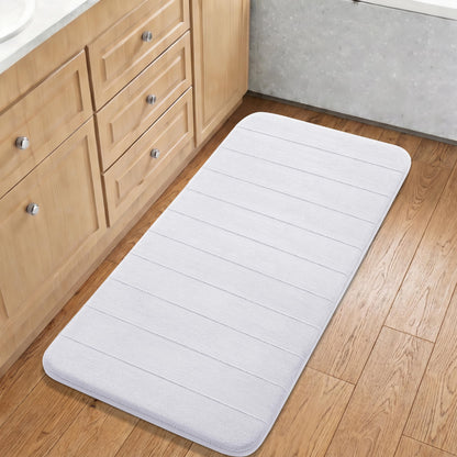 Yimobra Memory Foam Bath Mat, Super Soft & Absorbent Bathroom Rug, Grey