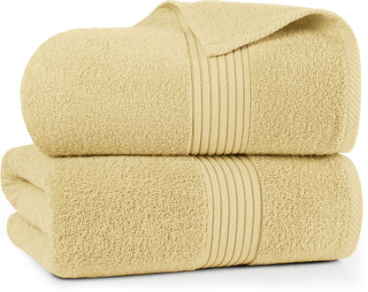 Utopia Towels Extra Large Bath Sheets, 2 Pack, 35x70 in, Cotton, Grey