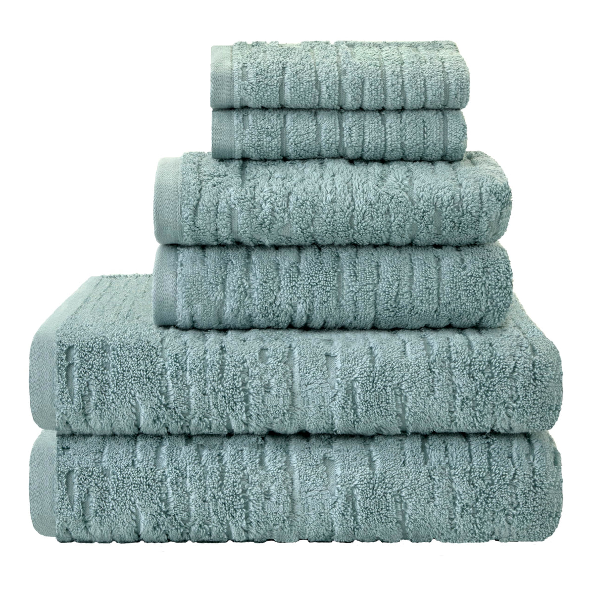 SKL Home CloudSoft Hand Towel Set, 2-Piece, 100% Cotton Luxury, Oatmeal