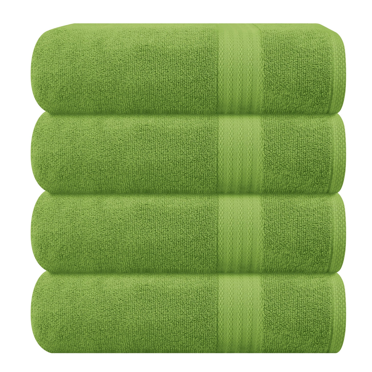 GLAMBURG Ultra Soft 8-Piece Towel Set - 100% Pure Ringspun Cotton, Contains 2 Oversized Bath Towels 27x54, 2 Hand Towels 16x28, 4 Wash Cloths 13x13 - Ideal for Everyday use, Hotel & Spa - Pink