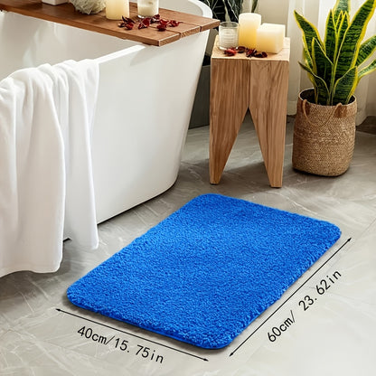 Long Plush Super Absorbent Bath Mat, Non-Slip And Anti-Fall, Ultra-Soft Walking Feel, Comfortable And High-Quality Bath Carpet, Suitable for Bathtub, Shower, Bathroom Additions, Home Decor Floor Mat, Safe Choice for Bathroom