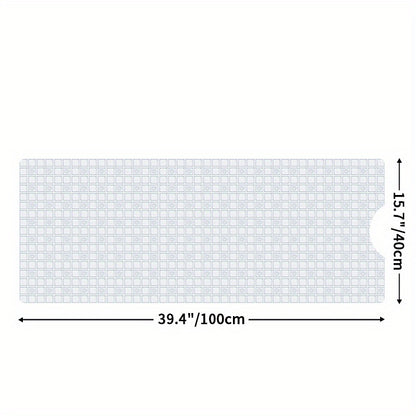 DEXI Bath Tub Shower Mat Non-Slip 15.7" X 39.4" Extra Long Bathtub Mats, Suction Cups, Drain Holes, Machine Washable Bathroom Mat, Christmas Decoration Christmas Gift
