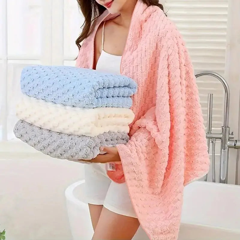 Microfiber Bath Towel, Soft Water Absorbent Bath Towel, Quick Drying Towel for Bathroom, Spa, Gym, Travel, Portable Towels, Shower Towels, Absorbent Breathable Towel, Best Bath Towels, Towel Set