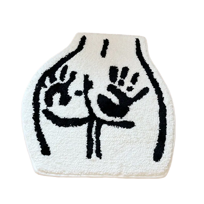 LAKEA Sexy Bathroom Rugs Soft Tufted Rugs Non-Slip Absorbent Handmade Rugs Bedroom Kitchen Bathroom Rugs Home Decor Room Decor White