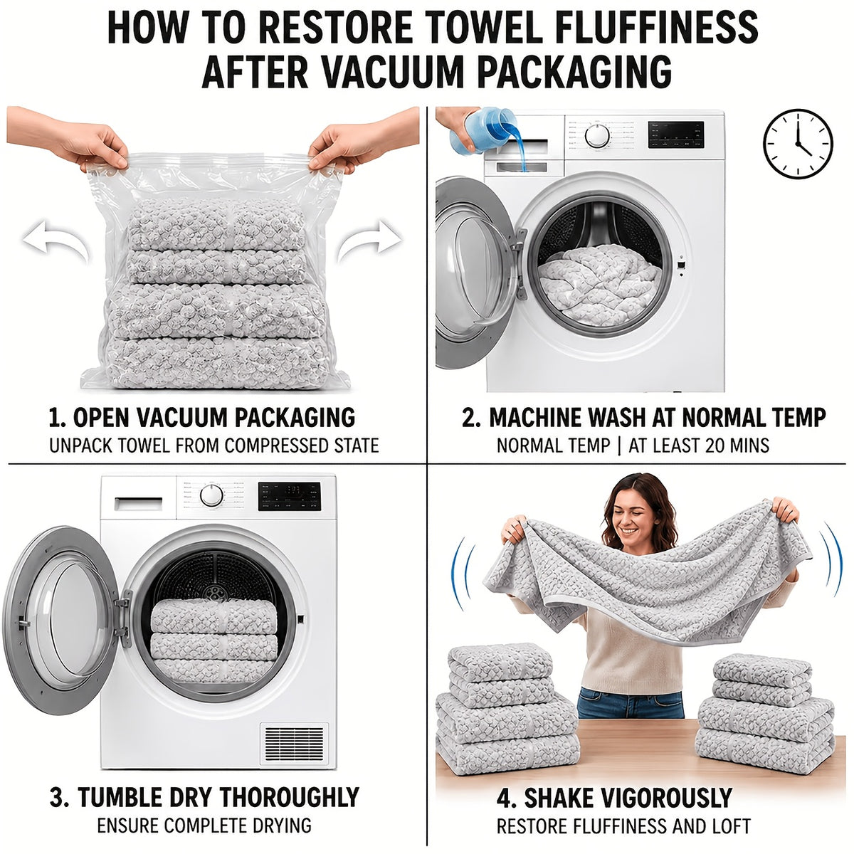 New Four-Layer Gauze Household Towel Set | Thickened, Soft, Absorbent, Quick-Drying Jacquard Hand Towel | Fresh, Pastoral Style Multi-Functional Hand Towel And Kitchen Towel