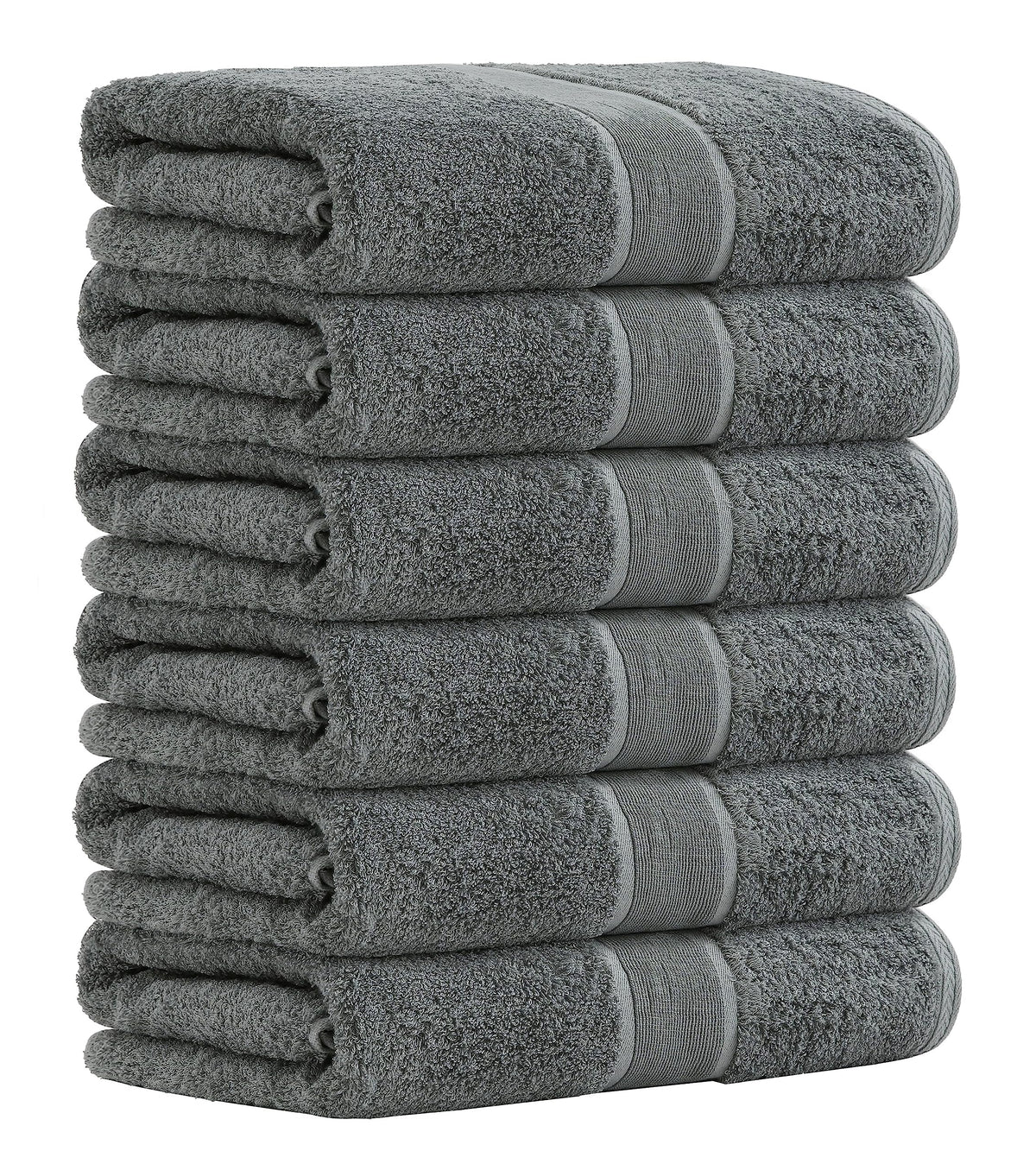 Aibaser Viscose from Bamboo and Cotton Bath Towels Set of 6-27x54 Inch Ultra Soft, Highly Absorbent Large Shower Towels for Bathroom, Spa & Gym