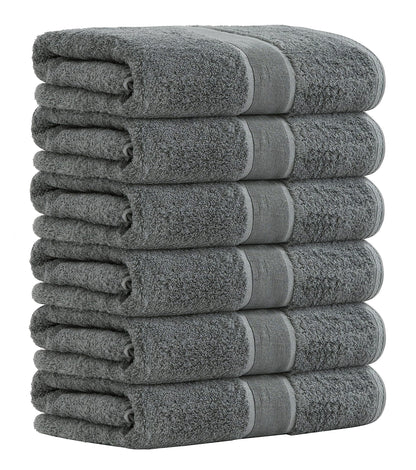 Aibaser Viscose from Bamboo and Cotton Bath Towels Set of 6-27x54 Inch Ultra Soft, Highly Absorbent Large Shower Towels for Bathroom, Spa & Gym