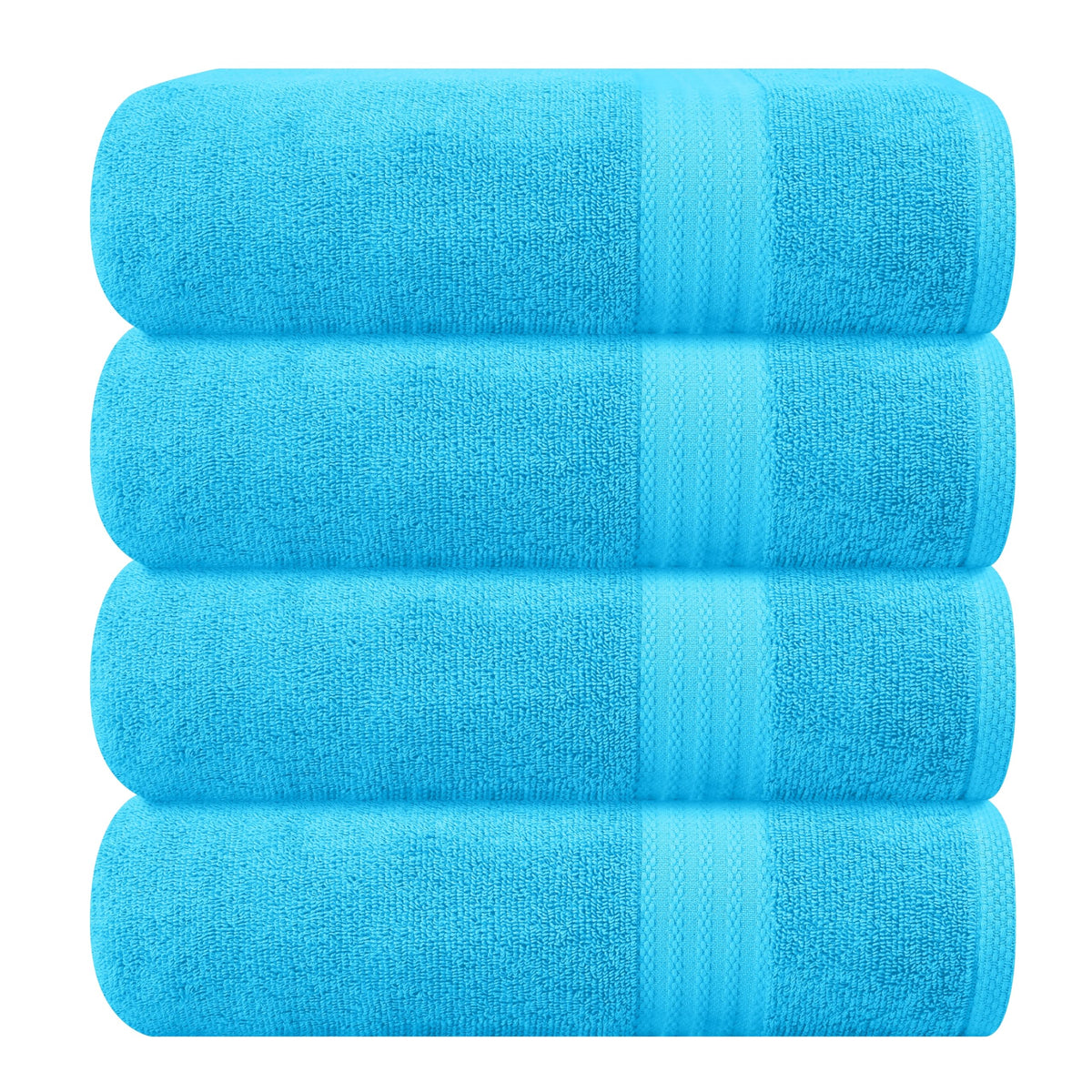 GLAMBURG Ultra Soft 8-Piece Towel Set - 100% Pure Ringspun Cotton, Contains 2 Oversized Bath Towels 27x54, 2 Hand Towels 16x28, 4 Wash Cloths 13x13 - Ideal for Everyday use, Hotel & Spa - Pink