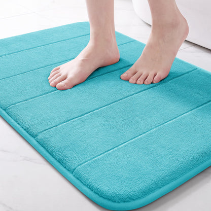 Yimobra Memory Foam Bath Mat, Super Soft & Absorbent Bathroom Rug, Grey