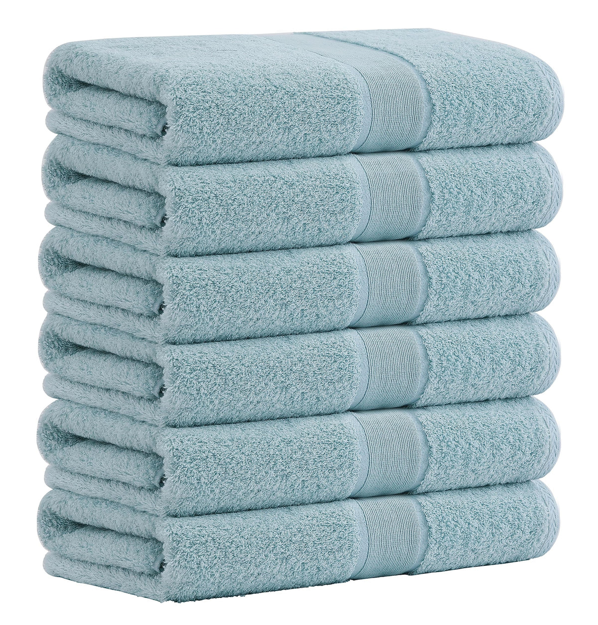 Aibaser Viscose from Bamboo and Cotton Bath Towels Set of 6-27x54 Inch Ultra Soft, Highly Absorbent Large Shower Towels for Bathroom, Spa & Gym