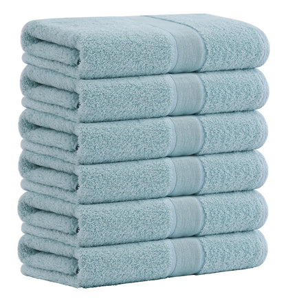 Aibaser Viscose from Bamboo and Cotton Bath Towels Set of 6-27x54 Inch Ultra Soft, Highly Absorbent Large Shower Towels for Bathroom, Spa & Gym