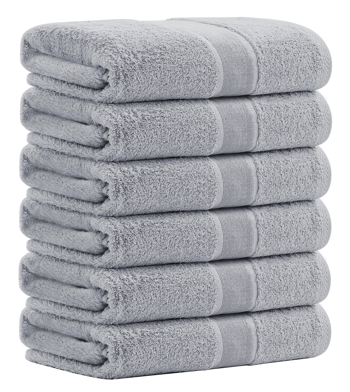 Aibaser Viscose from Bamboo and Cotton Bath Towels Set of 6-27x54 Inch Ultra Soft, Highly Absorbent Large Shower Towels for Bathroom, Spa & Gym