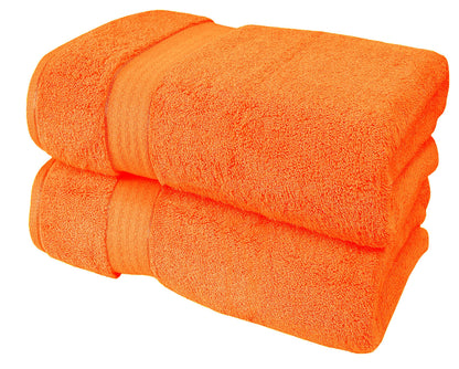 GLAMBURG Ultra Soft 8-Piece Towel Set - 100% Pure Ringspun Cotton, Contains 2 Oversized Bath Towels 27x54, 2 Hand Towels 16x28, 4 Wash Cloths 13x13 - Ideal for Everyday use, Hotel & Spa - Pink