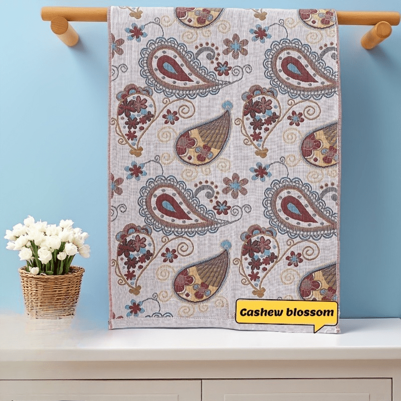 New Four-Layer Gauze Household Towel Set | Thickened, Soft, Absorbent, Quick-Drying Jacquard Hand Towel | Fresh, Pastoral Style Multi-Functional Hand Towel And Kitchen Towel