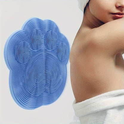 1pc Bath Massage Mat, Foot Washer, Back Scrubber, Shower Foot Mat, Bathroom Additions, Shower Supplies, Bathroom Foot Scrubber
