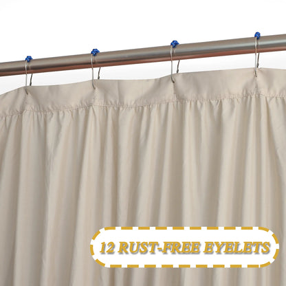 HIG Elegant  Ruffled Shower Curtain - Features Eight Bold Floral Blooms for a Timeless Boho Chic Bathroom , 72" x 72", 1 PC Floral Washable