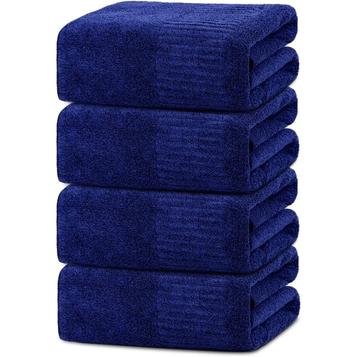 SEISSO Bath Towels Set of 2 or 4 Premium Bath Towels 35” x 63” Oversized Towels for Bathroom Quick Drying & Lightweight Bath Sheets Towels for Adults -... Dark Blue Smooth