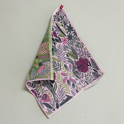 Two Pure Cotton Household Towels with A Floral Pattern, 14.37 X 15.75 Inches, Soft And Absorbent, Suitable for Washing Face And Daily Cleaning. Ideal for Homes, Hotels, Spas, Hair Salons, And Bathrooms.