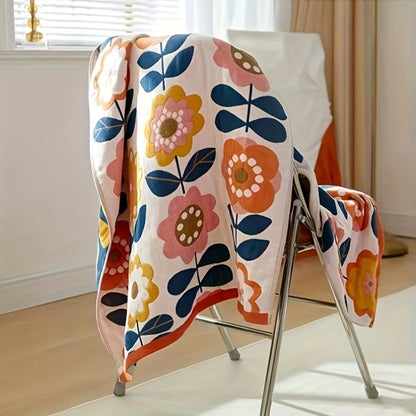 1pc 100% Cotton , Soft-Quick Dry-Absorbent , Not Pill, Not Shed Fibers.Peerfect For Home &Beach Use, 28*55inch