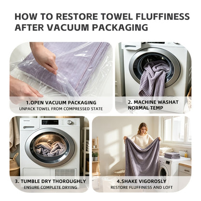 4pcs Oversized Bath Towels Set 90x180cm (35.43x70.87in) Ultra Soft Absorbent Microfiber Towels In Black, Gray, Teal, Purple & White Quick Dry, Lightweight, Highly Absorbent for Bathroom, Spa, Gym & Travel. Made Of Premium Microfiber.
