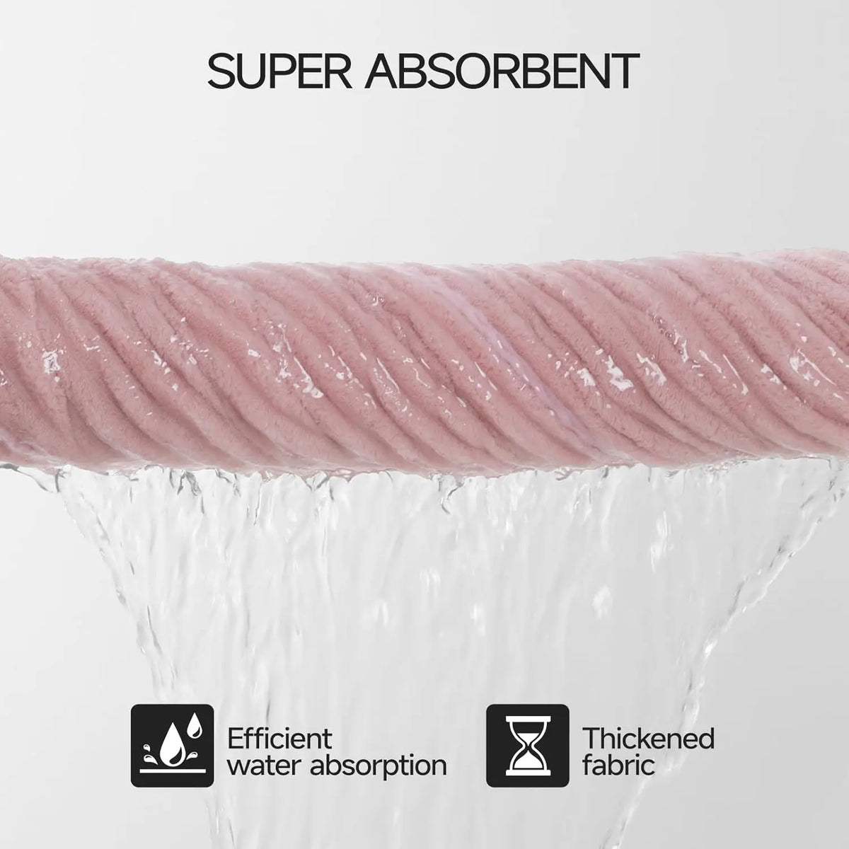 AMA SNOW 4-Pack Oversized Anti-Shrink Bath Towels - 27.6 inches x 55.1 inches Coral Fleece, Anti-Static, Soft, Quick-Dry, Striped, Breathable, Luxury Plush, Unisex, Fade Resistant, Cold Wash Safe for Bathroom, Personal Care, Beauty Use