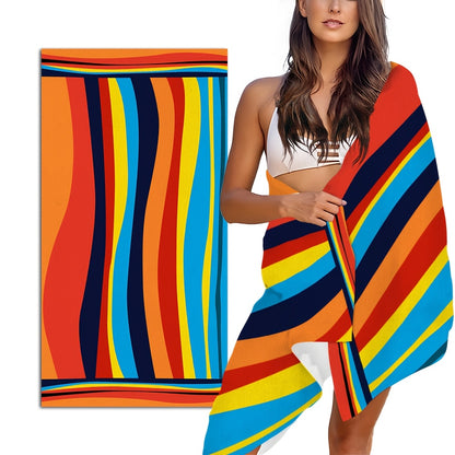 Fast-Dry Suitable for Swimming Pool Towel - Oversized Bath & Beach Towels with Diagonal Texture, Quick-Dry Suitable for Poolside, Bathing, Showering, Machine Washable for &