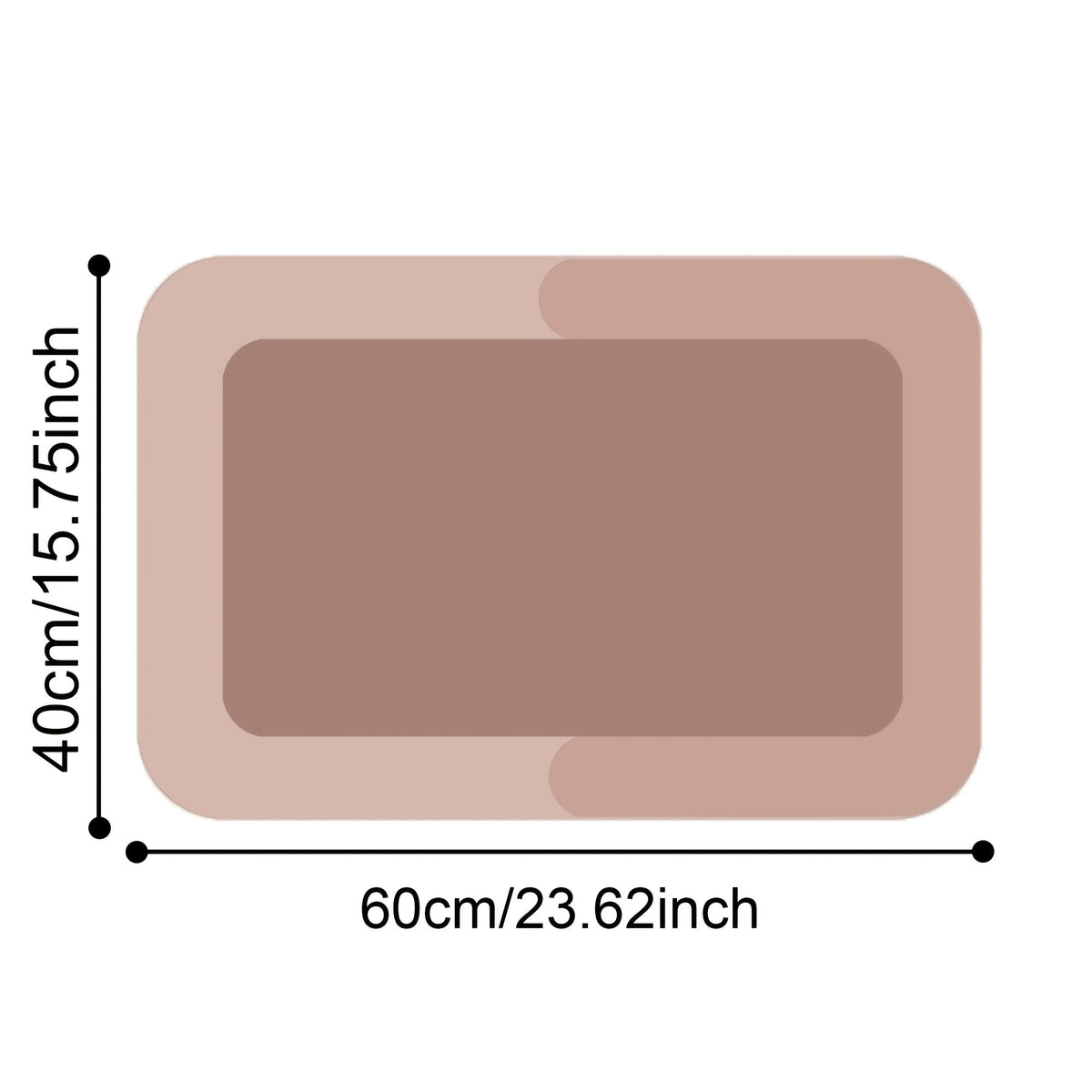 Absorbent Diatomite Bath Mat, Non-slip And Water-absorbing Floor Mat, Soft And Comfortable Bathroom Mat - Suitable for Bathroom, Shower, Laundry Room, Bedroom, Living Room, Doorstep Mat, Kitchen Floor Mat