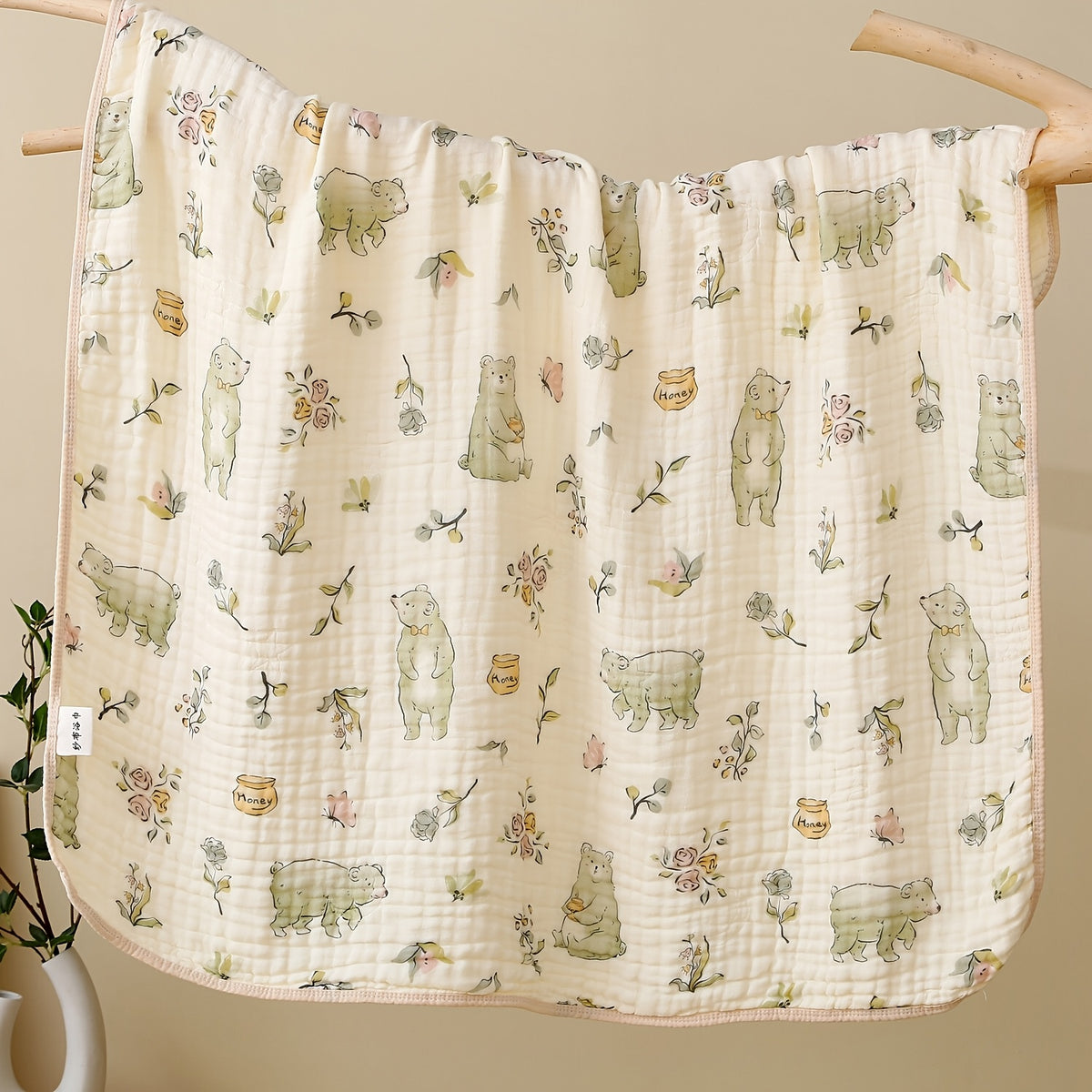 6-Ply Soft Soft Quick-Dry Bathroom Towel - Floral & Bunny Print, Breathable & Absorbent for Home, Travel, Camping, Beach - Perfect Holiday Gift for Thanksgiving, Easter, Christmas, Beach Travel Towel | Contemporary Design | Quickdry Material