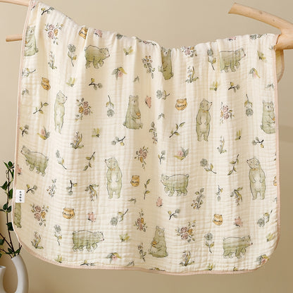 6-Ply Soft Soft Quick-Dry Bathroom Towel - Floral & Bunny Print, Breathable & Absorbent for Home, Travel, Camping, Beach - Perfect Holiday Gift for Thanksgiving, Easter, Christmas, Beach Travel Towel | Contemporary Design | Quickdry Material