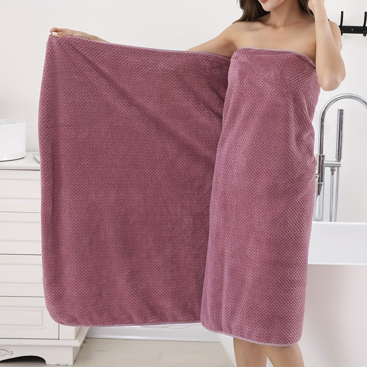 Plus Size Thickened Bath Towel 35.43 X 70.87inch