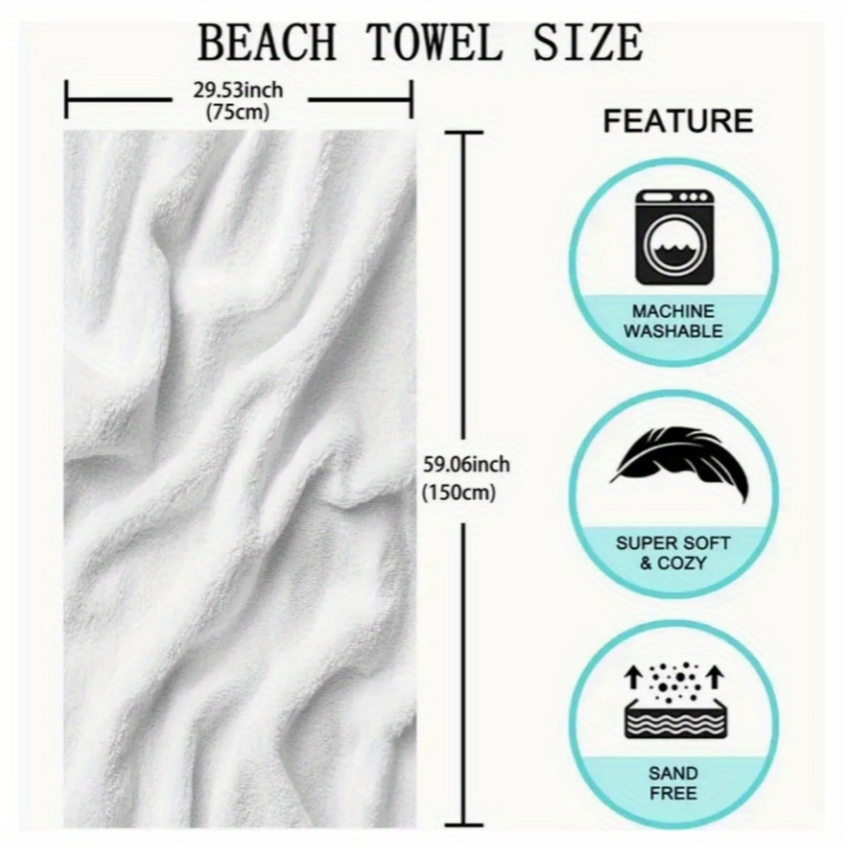 1pc Extra Large Bath Towel & Blanket - Soft Gauze Fabric with Blue/Beige/Brown/Gray/White/Black Leaf Pattern - Multi-Functional Spa, Travel, Home Decor - Luxury Bath Sheet for Adults, Air Conditioning, Car, or Couch Throw - Quick-Dry & Wrapping Blanket -