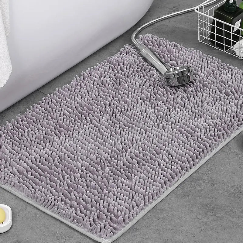 Indoor Door Mat, Bathroom Mat Set, Super Absorbent Microfiber Chenille Entryway Rug, Non-Slip Front Door Mat, Quick Dry Machine Washable Pet-Friendly Mats for Entryway/Hallway/Kitchen