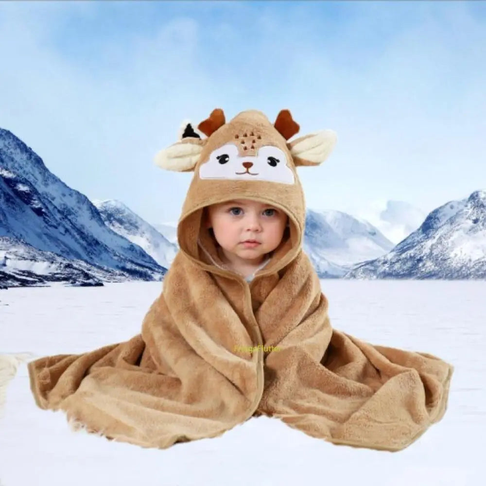 Premium Ultra Soft Absorbent Bath Towel 31.5×31.5 Inch / 80×80cm, Breathable Adorable Animal Pattern Towel, Multi-Purpose All-Season Essential