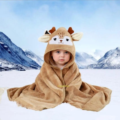 Premium Ultra Soft Absorbent Bath Towel 31.5×31.5 Inch / 80×80cm, Breathable Adorable Animal Pattern Towel, Multi-Purpose All-Season Essential