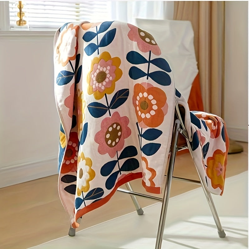 1pc 100% Cotton , Soft-Quick Dry-Absorbent , Not Pill, Not Shed Fibers.Peerfect For Home &Beach Use, 28*55inch