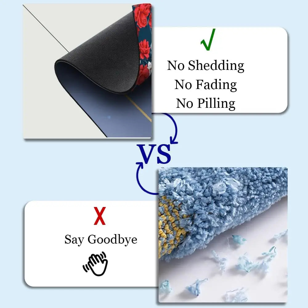 Diatomaceous Earth Bath Mat,Black Funny Skull Non-Slip Volume Super Absorbent Fast Drying for Bathroom Kitchen Door mat,Eco-Friendly Easy to Clean 16×24Inch (40 * 60cm)