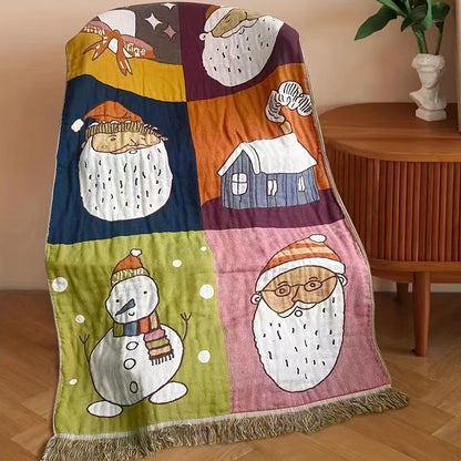 This Bath Towel Is Made of 100% Cotton And Features Tassels. It Does Not Shed Or Pill, Is Soft, Absorbent, And Dries Quickly, Making It Ideal for Home Use Or Outdoor Beach Activities. It Also Makes a Great Gift for Christmas Or Mother'S Day